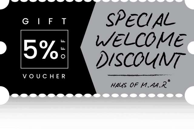 Discount 5% off welcome coupon